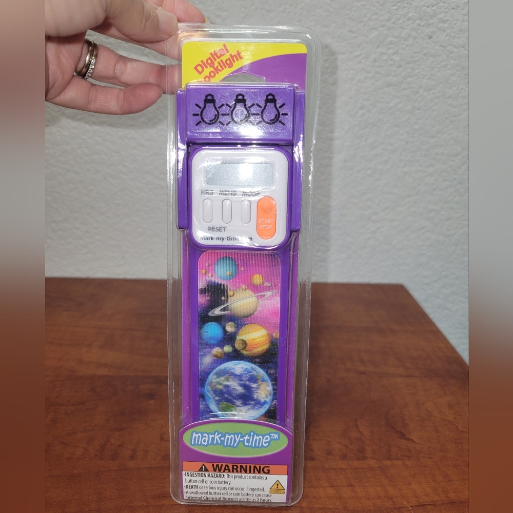 Mark My Time Purple Digital Booklight NIP